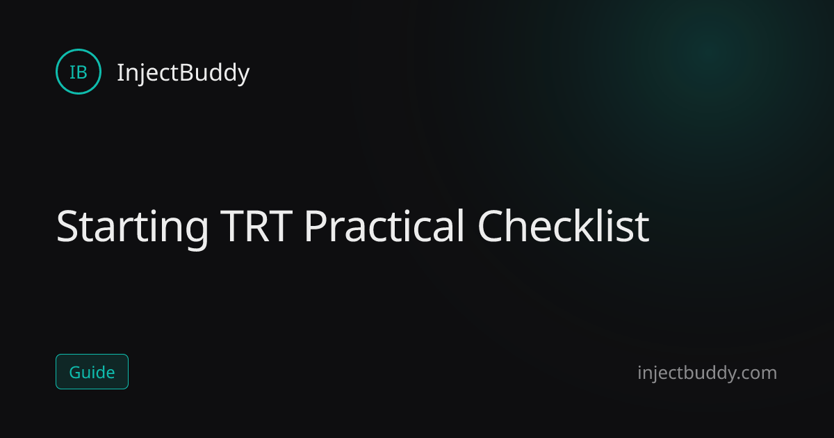 What Do You Need to Start TRT? | InjectBuddy
