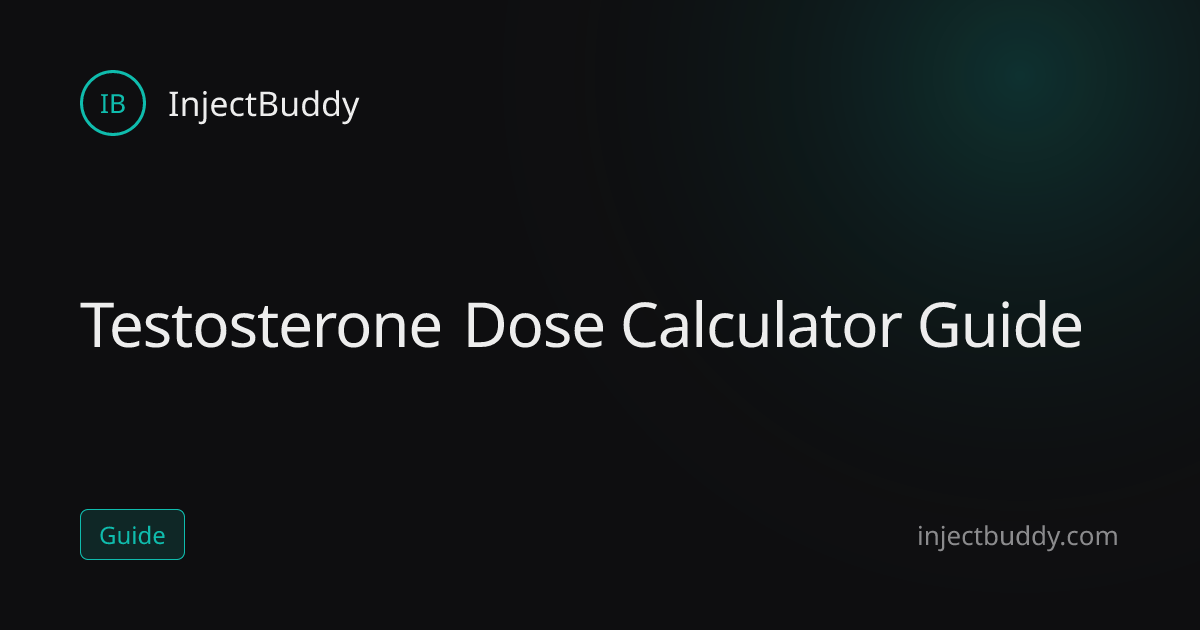 How Does the Testosterone Dose Calculator Work? | InjectBuddy